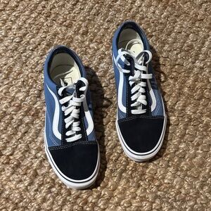 Men's Blue and Black Vans